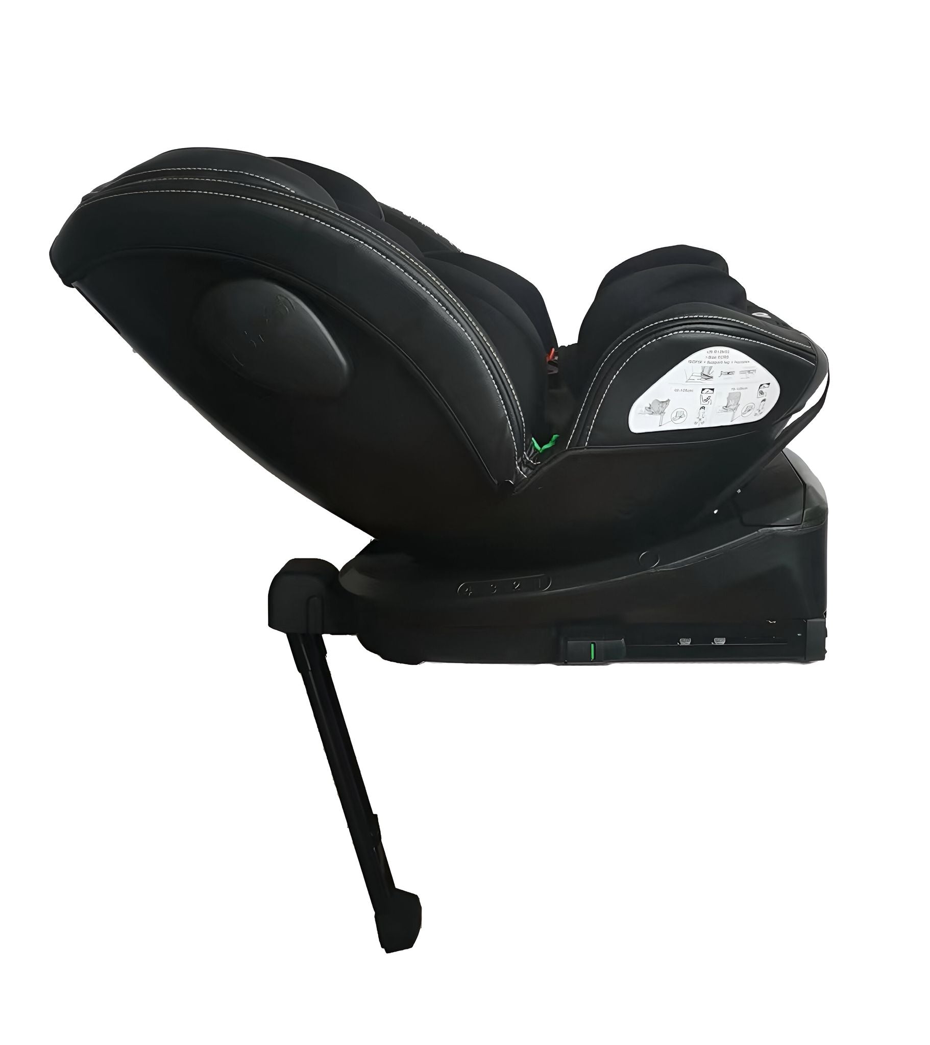 כיסא בטיחות I SAFE מסתובב 360 משולב בוסטר הכולל רגלית Supporting Leg תקן חדש צבע:אפור