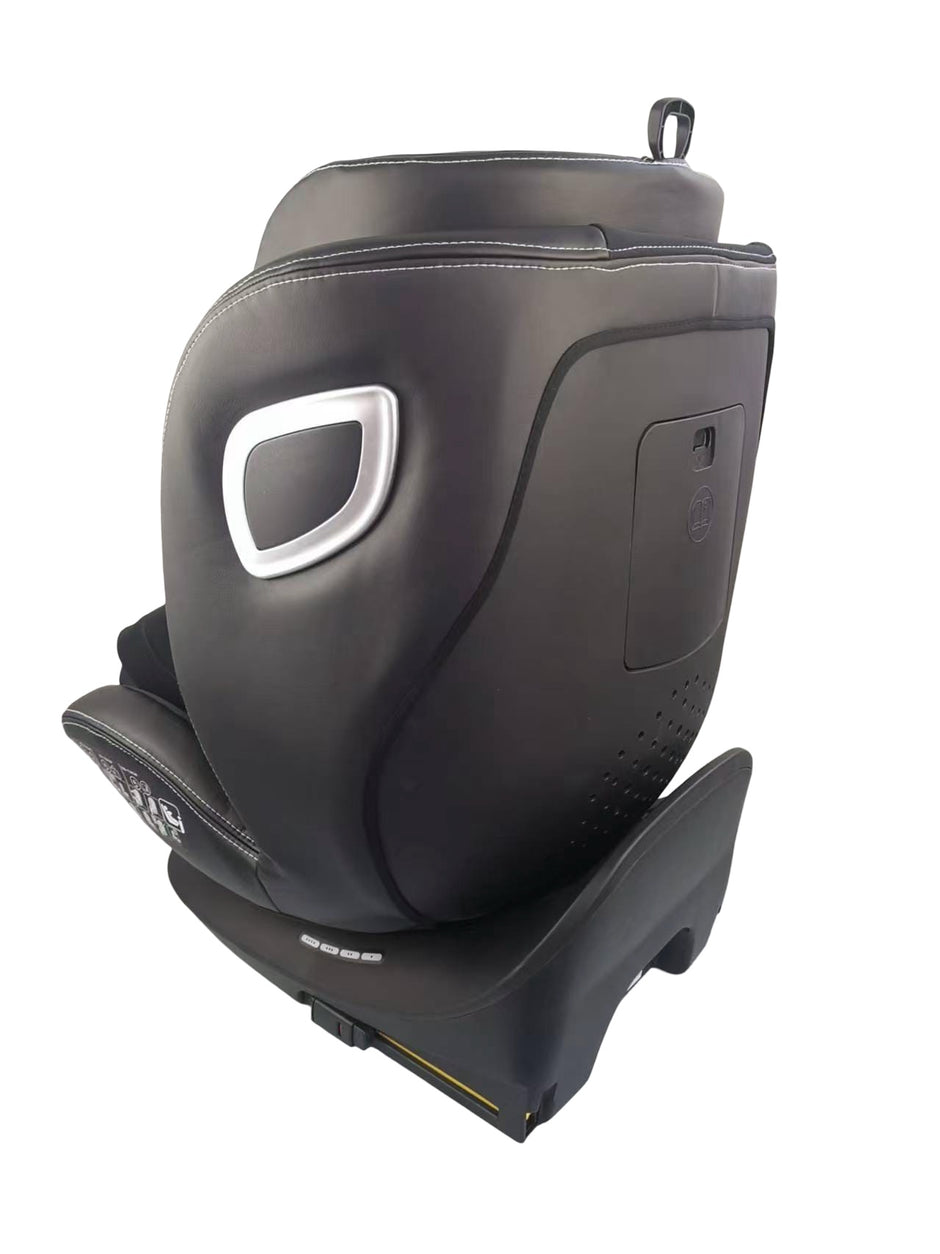 כיסא בטיחות 360° ריפוד כפול מבית be-care - תקן i-Size החדש עם רגל תמיכה ובוסטר מובנה