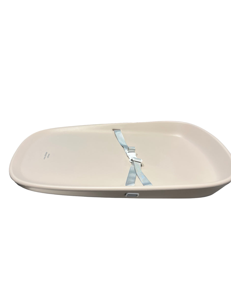 Minigo EVA – משטח החתלה סיליקון כולל רצועות דוחה מים בצבע בז'