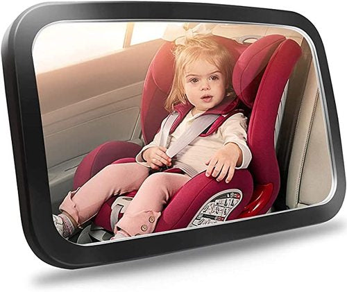 מראה אחורית מתכווננת רחבה מאוד לצפייה בתינוק במושב בטיחות/סלקל BE CARE