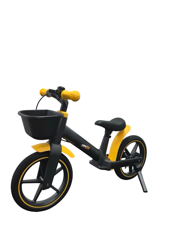 אופני איזון לילדים Premium B1 - שלדת פולימר קלה עם בלם יד צבע:שחור צהוב