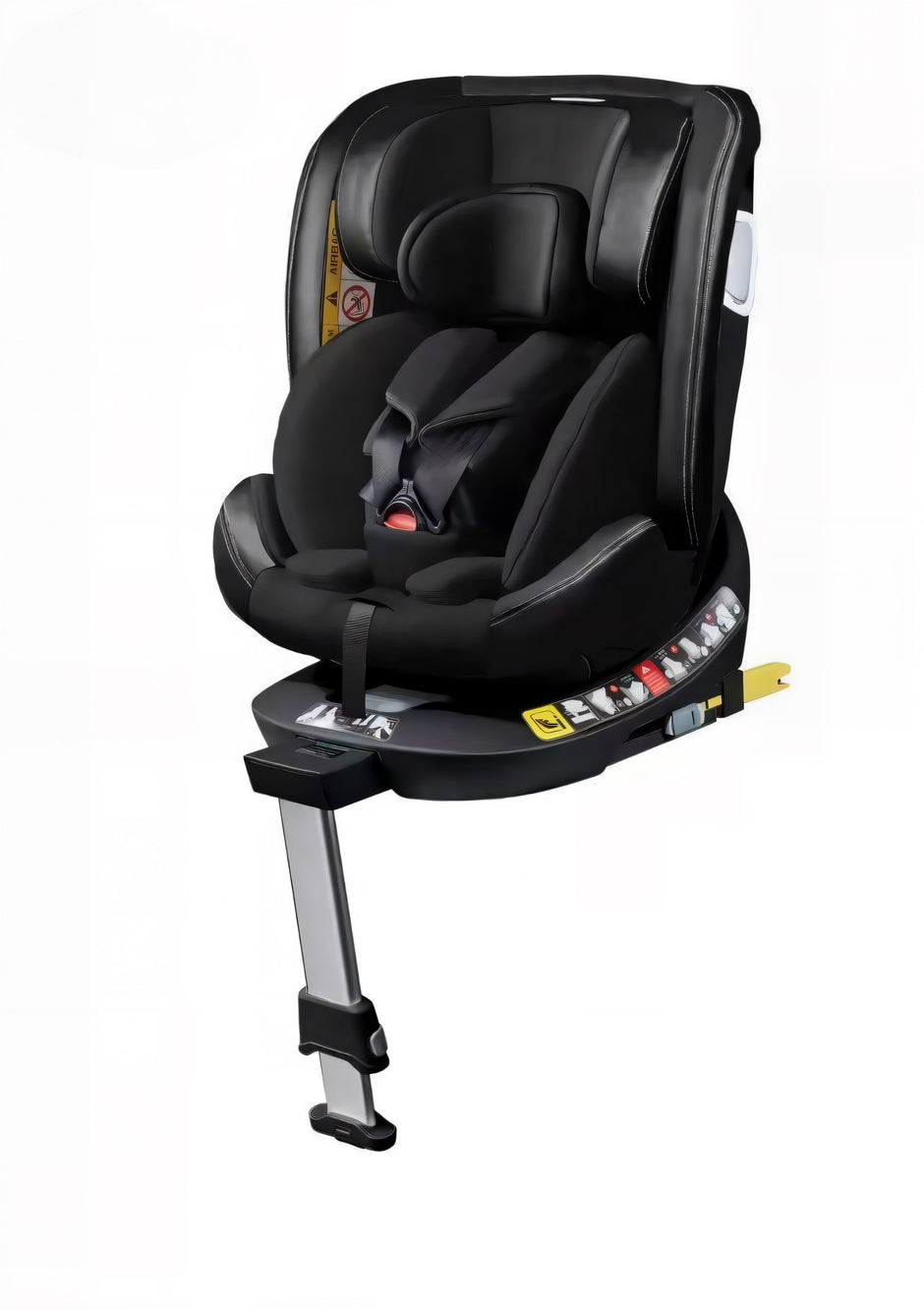 כיסא בטיחות מסתובב 360 מעלות משולב בוסטר הכולל רגלית עומד בתקן ECE R129 החדש