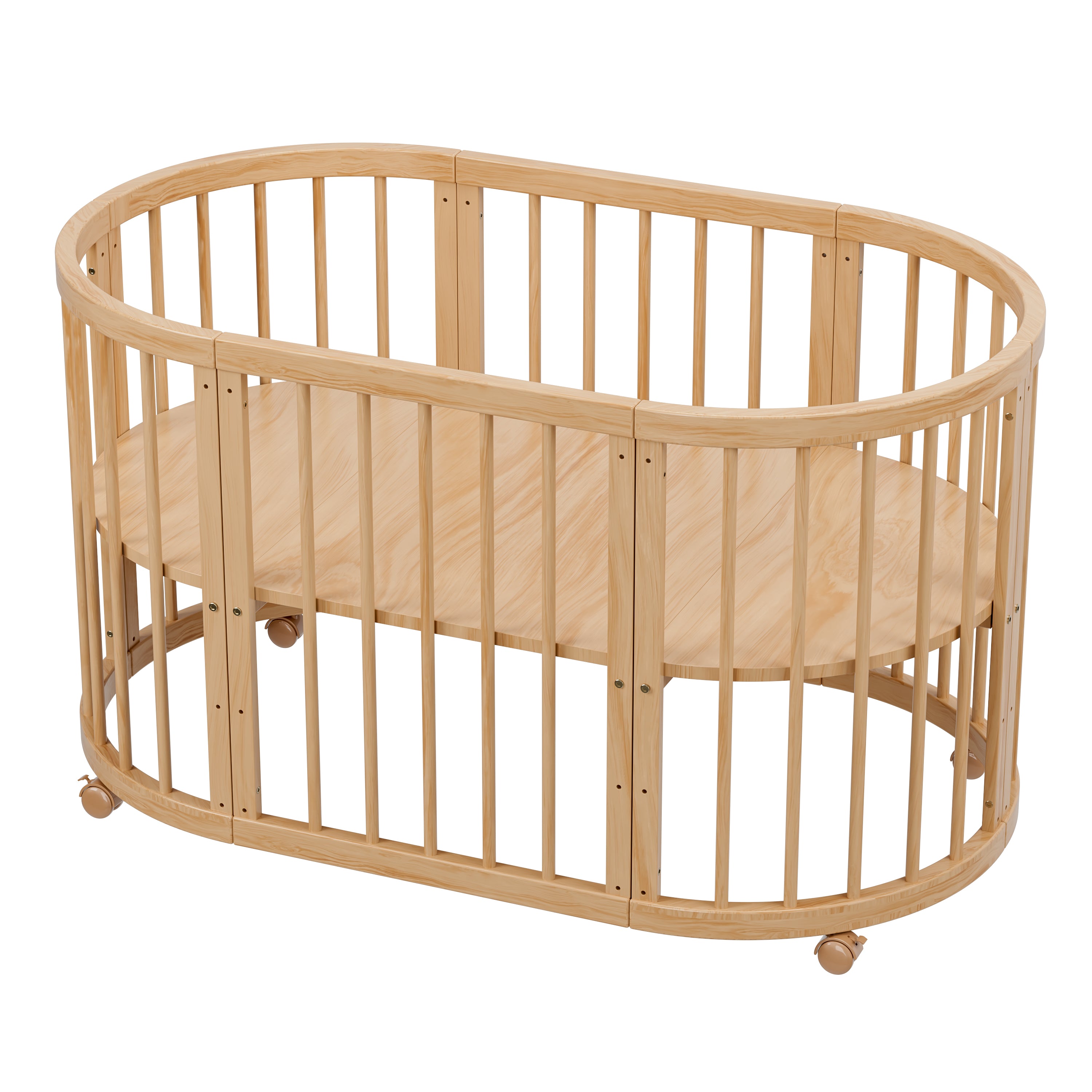 Minigo Bird Nest 4-in-1 – עריסה ומיטת תינוק מעץ מאיה צבע: טבעי