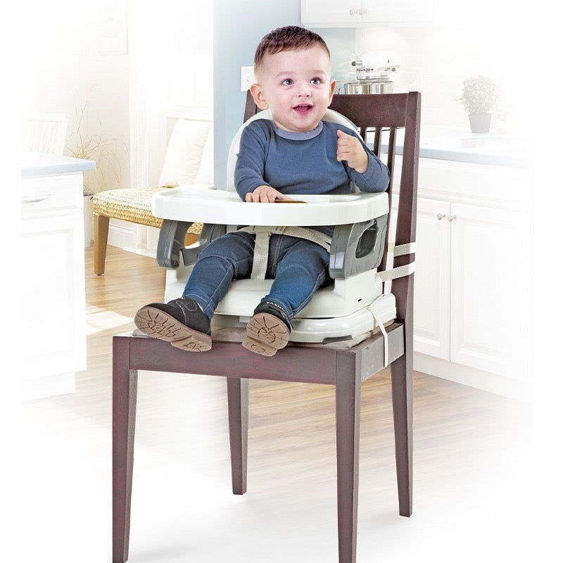 בוסטר אוכל (כיסא על כיסא לאוכל) 2 שלבים בעל שינוי מצבי גובה ומגש -  בוסטר אוכל בעל 2 שלבים כולל מגש נשלף