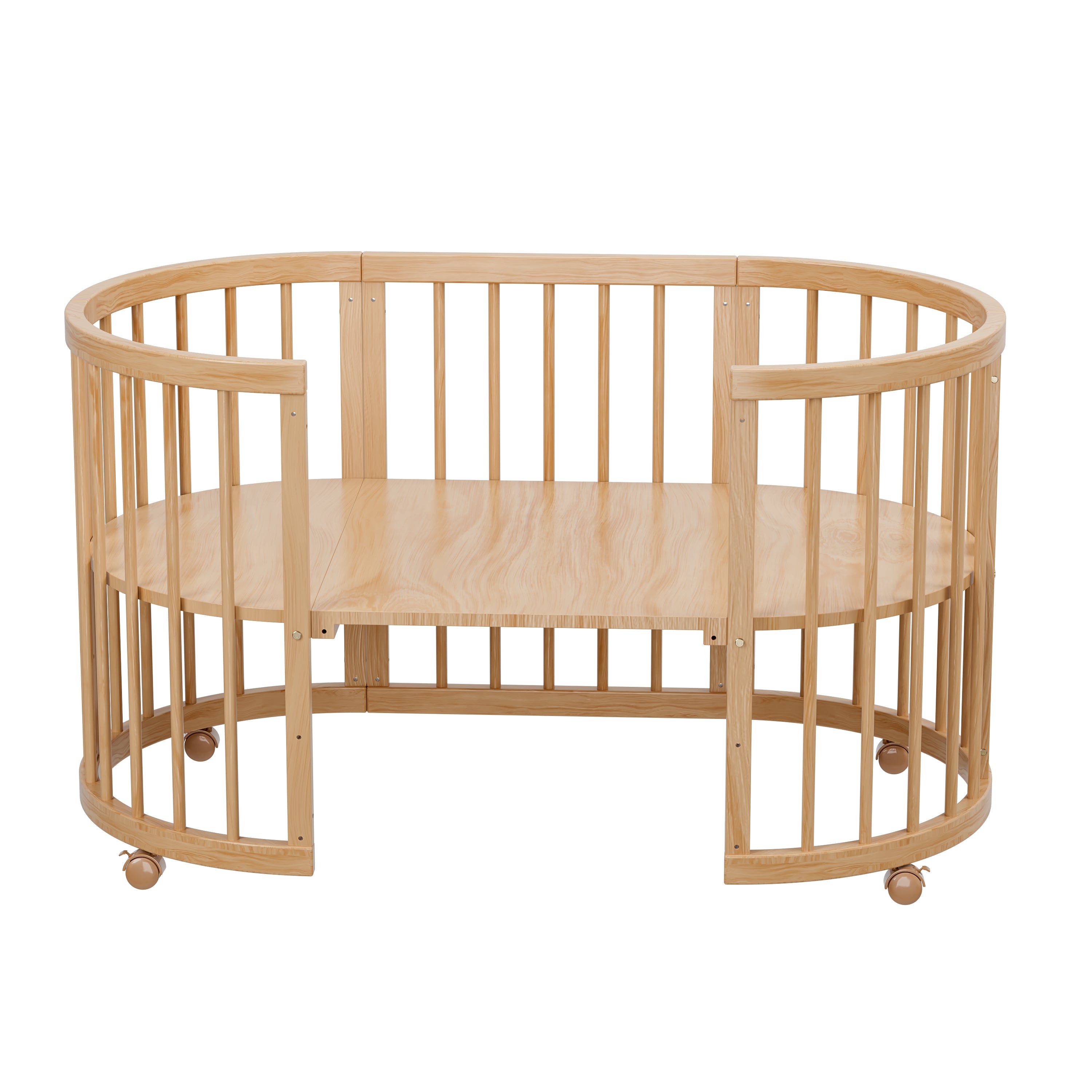 Minigo Bird Nest 4-in-1 – עריסה ומיטת תינוק מעץ מאיה צבע: טבעי