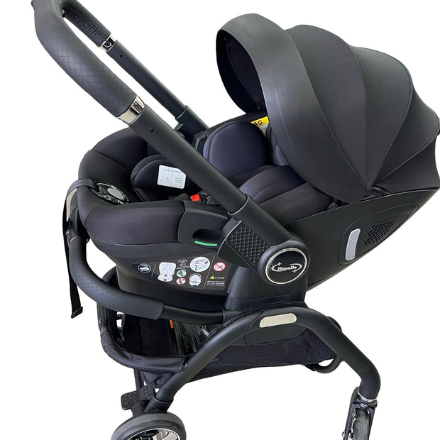 5 ב 1 טיולון וכיסא בטיחות (סלקל) הופלה -  car seat stroller Hoppala צבע שחור