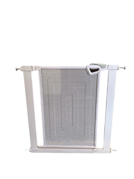 שער בטיחות רשת 'ללא קדיחה'(76-83 ס"מ) עם מנגנון נעילה אוטומטי ופתיחה דו-צדדית - צבע לבן