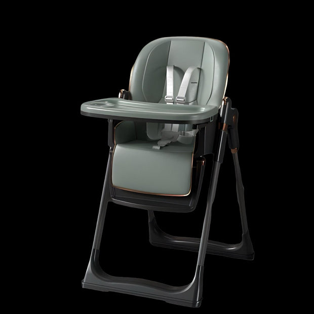 כסא אוכל מרופד לתינוק עולה ויורד,גב מתכוונן מינגו צבע: ירוק