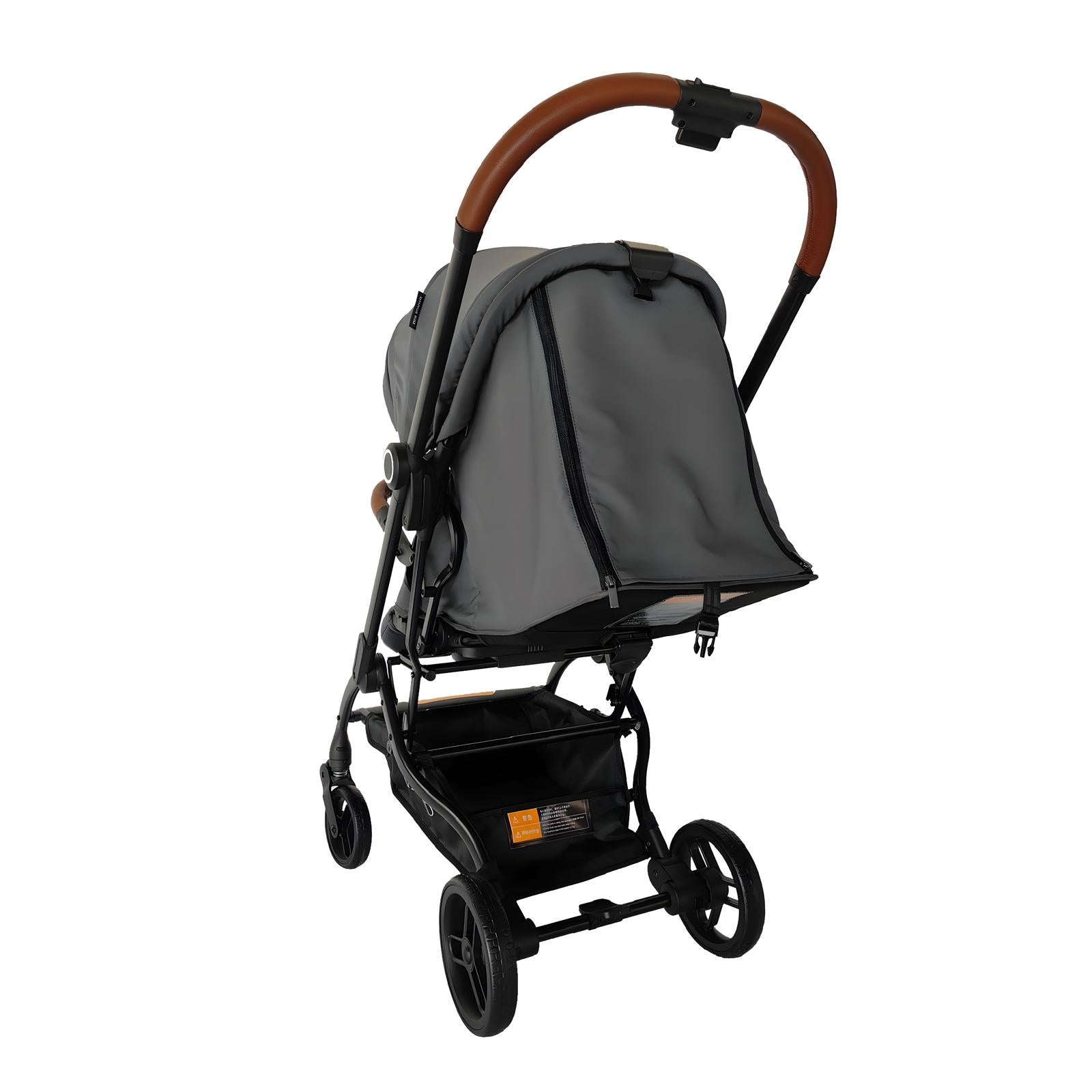 טיולון מסתובב 360 מעלות מרופד נוח וקליל מיניגו צבע: אפור