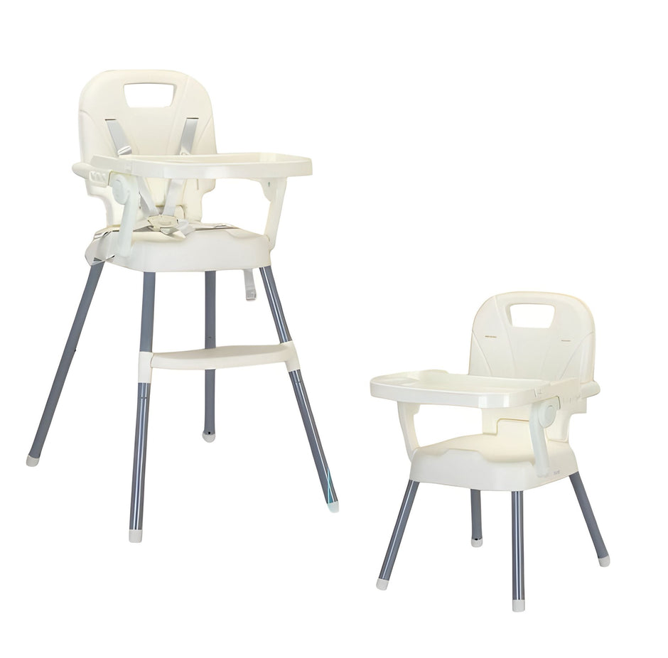 כיסא אוכל 3 ב-1 – מתכוונן מבוסטר לכיסא אוכל גבוה צבע: לבן