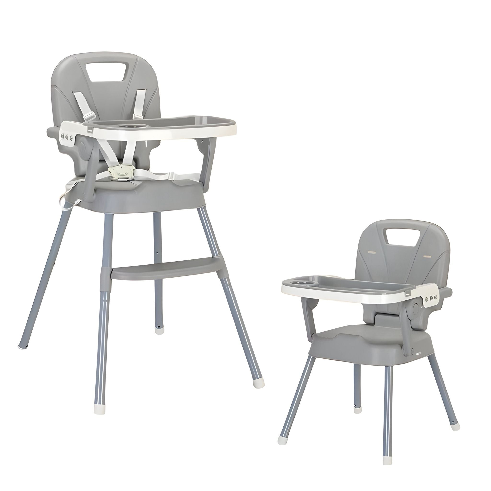 כיסא אוכל 3 ב-1 – מתכוונן מבוסטר לכיסא אוכל גבוה צבע: אפור