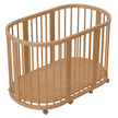 Minigo Bird Nest 4-in-1 – עריסה ומיטת תינוק מעץ מאיה דגם D-2 צבע: טבעי