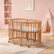 Minigo Bird Nest 4-in-1 – עריסה ומיטת תינוק מעץ מאיה דגם D-2 צבע: טבעי
