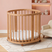 Minigo Bird Nest 4-in-1 – עריסה ומיטת תינוק מעץ מאיה דגם D-2 צבע: טבעי