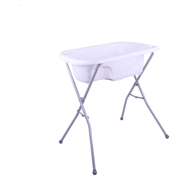 אמבטיה ענקית ספא לתינוק כולל טפלי יצוק בפנים (אמבטוח) פלסטיק איכותי כולל פקק וצינורית ועבה עם מעמד גדול במיוחד