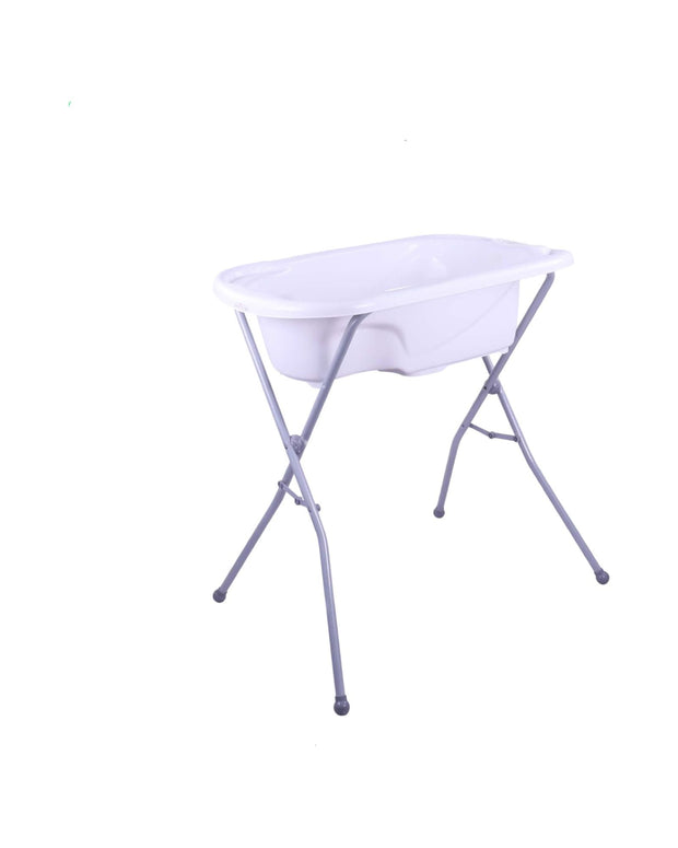 אמבטיה ענקית ספא לתינוק כולל טפלי יצוק בפנים (אמבטוח) פלסטיק איכותי כולל פקק וצינורית ועבה עם מעמד גדול במיוחד