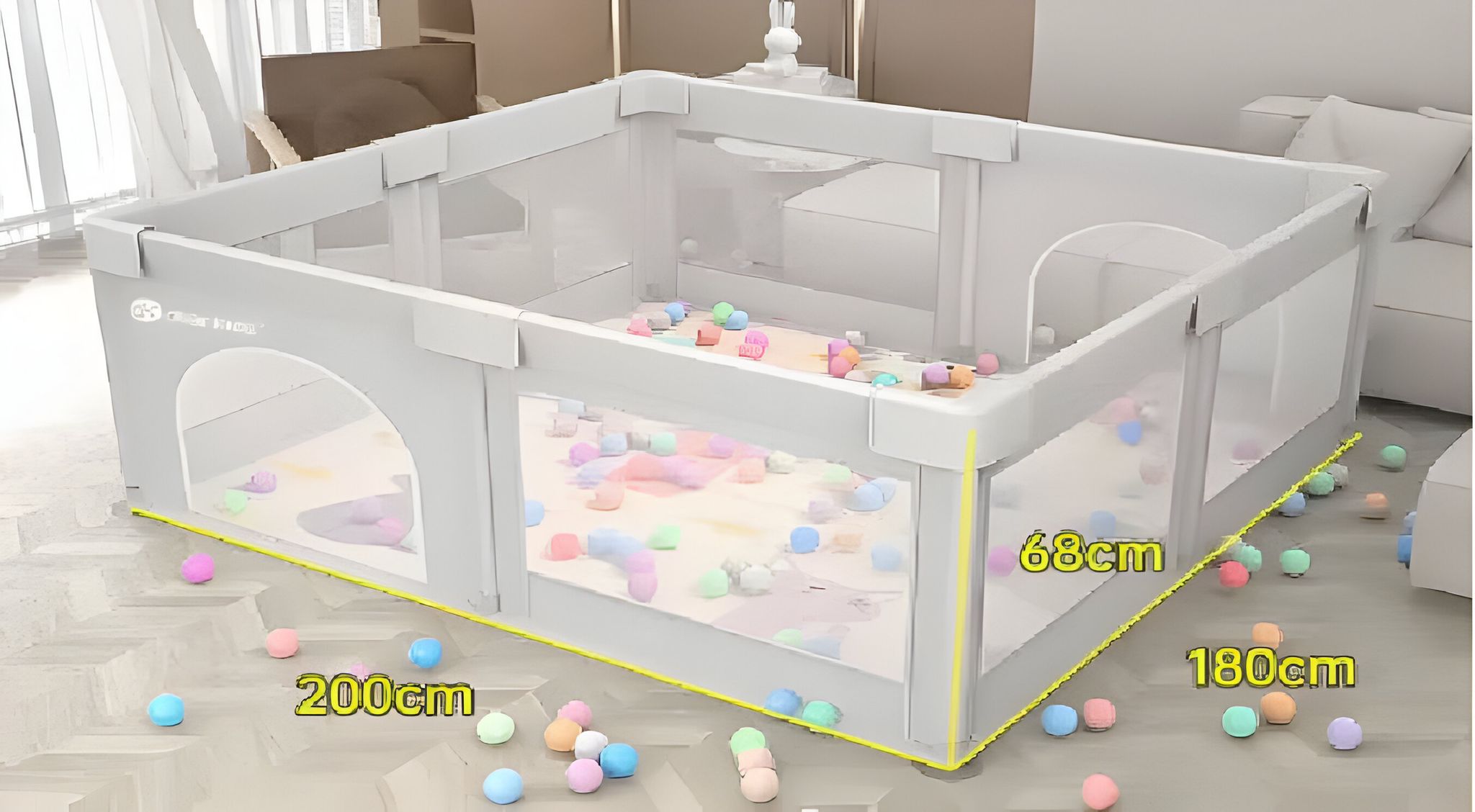 מתחם / גדר פעילות כולל כדורים מתנה