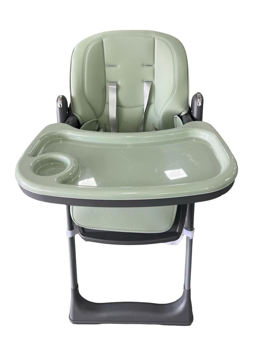 Minigo High Chair – כיסא אוכל גבוה לתינוק עם ריפוד ונוחות מרבית צבע: ירוק