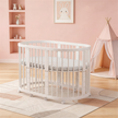 Minigo Bird Nest 4-in-1 -עריסה ומיטת תינוק מעץ  מאיה דגם D-2  לבן כולל מזרנים