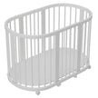 Minigo Bird Nest 4-in-1 -עריסה ומיטת תינוק מעץ  מאיה דגם D-2  לבן כולל מזרנים