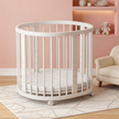 Minigo Bird Nest 4-in-1 -עריסה ומיטת תינוק מעץ  מאיה דגם D-2  לבן כולל מזרנים